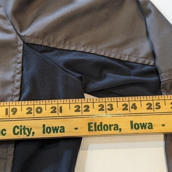 Athleta Left Bank Bomber Jacket Brown/Black Women's XL - Picture 8 of 10